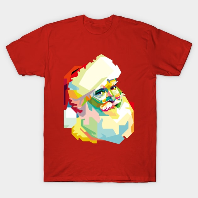 Santa Claus WPAP T-Shirt by BAJAJU